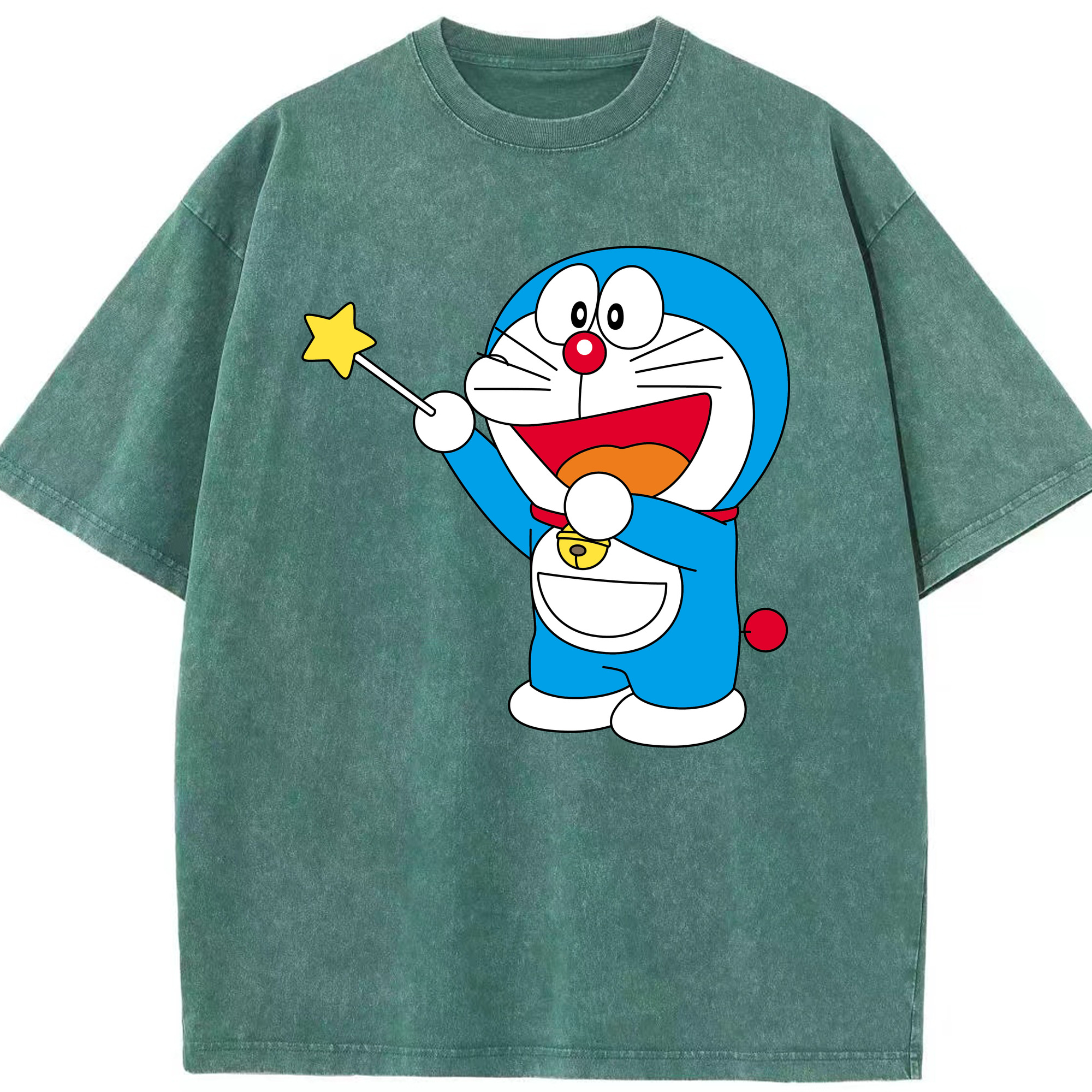 （画像用） ドラえもん Doraemon 綿100% ヴィンテージ風 半袖Tシャツ（フロントプリント）